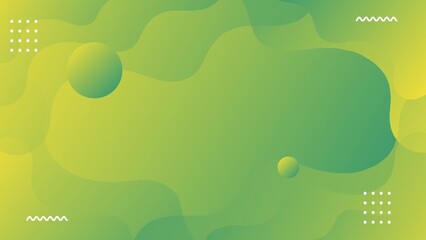 abstract green background with circles
