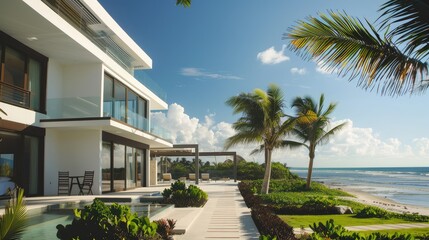 Luxurious Beachfront Villa with Stunning Ocean Views