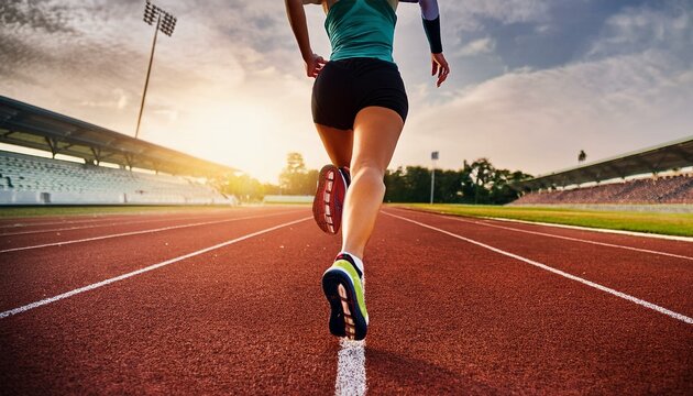 Physical training for track and field athletes.