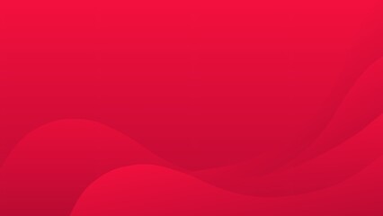 Abstract red gradient background with decorative waves 