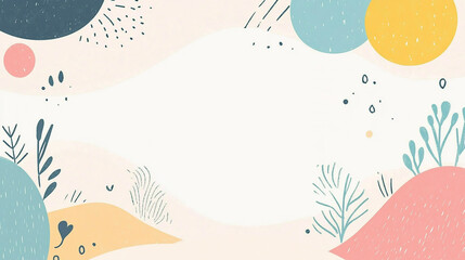 自然の抽象フレームデザイン