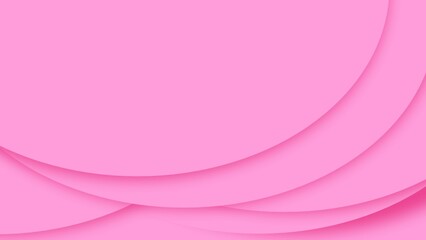 Pink abstract background with decorative curvy shapes, template for banner brochure or landing 