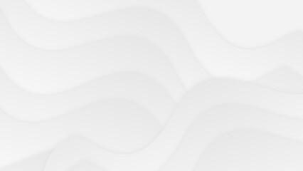 Abstract gray stacked waves background, template for banner, brochure, or landing 