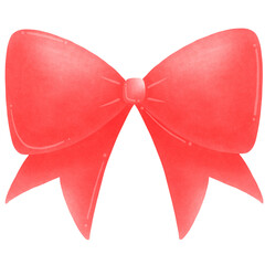 red bow isolated on white background