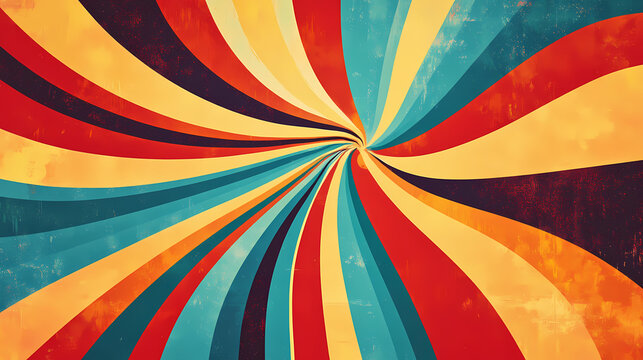Retro funk background with a vibe running through it. Retro. Illustration