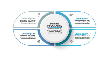 Business data visualization. timeline infographic icons designed for abstract background template milestone element modern diagram process technology digital marketing data presentation chart Vector