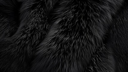 Black Fur Texture