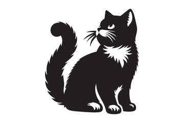 Realistic Cat Vector Illustration EPS