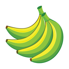 vector green bananas