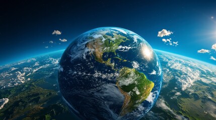 Fototapeta premium Overview of Earth's Diverse Landforms: High-Detail Satellite View Capturing Natural Beauty and Complexity