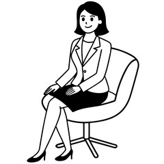 cartoon business woman, generative AI