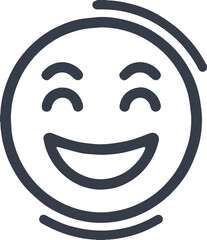 Obraz premium Happiness and positive emotions expressed through smiley face icons