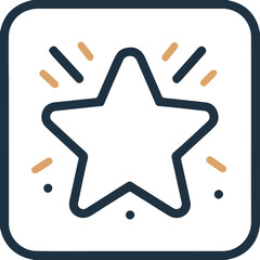 Star icon - evaluation, excellent, star rating, certification image