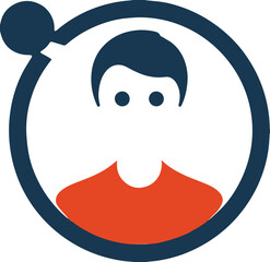 Fototapeta premium Profile icons, user and social media related icons