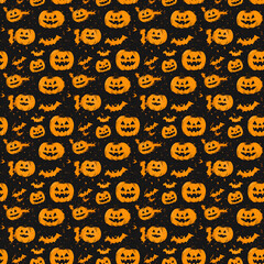 Halloween Seamless texture pattern