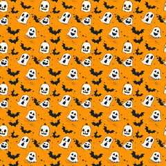 Halloween Seamless texture pattern