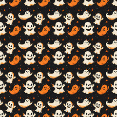 Halloween Seamless texture pattern