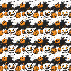 Halloween Seamless texture pattern