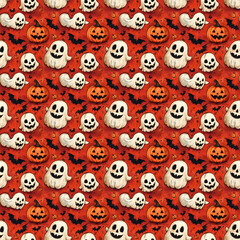 Halloween Seamless texture pattern
