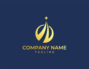 modern skyscraper technology logo, luxury