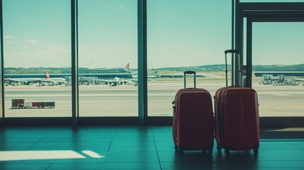 Luggage Waiting for Takeoff.