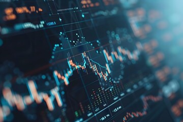 Futuristic binary code tunnel, digital design with radar-like circles, dark space illustration for tech business concept