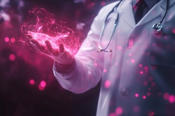 hand holding a microscope