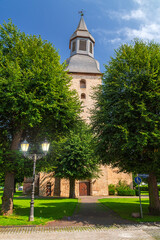 Historic Altstädter Kirche (church of the old town) at Hofgeismar, northern Hesse, Germany