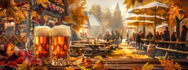 Bavarian heritage: Oktoberfest, immersing in festive atmosphere with spirited oompah bands, classic lederhosen and dirndls, communal celebration of one of the world's most beloved cultural festivals.