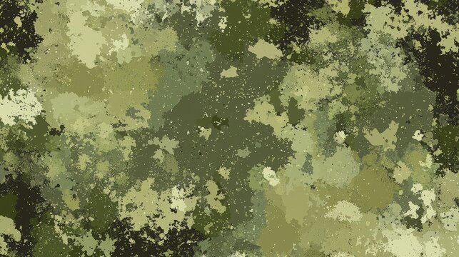 Green camouflage pattern