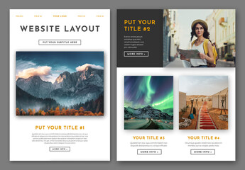 Landing Page Website Layout