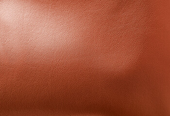 Brown leather, closeup view of material texture
