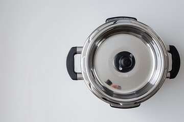 Pressure cooker isolated on white background. 3D rendering.