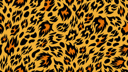 Cheetah Skin Seamless Fabric Pattern  Wild Fashion Design