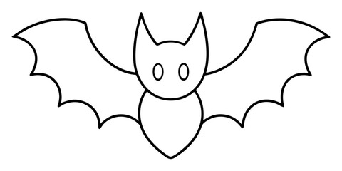 illustration of a halloween bat