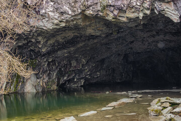 cave in the river