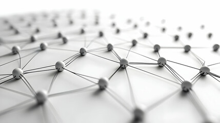 3D AI Driven Neural Network Elements: Abstract Vector Icons with Interconnected Nodes on White Background Representing AI Learning and Adaptation