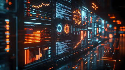 3D AI-Powered Financial Dashboard Background: Glossy Holographic Charts & Real-Time Data Streams with Cost-Effective Strategies on White