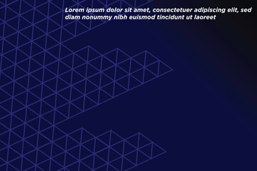 Abstract blue background poster with dynamic. technology network Vector illustration.