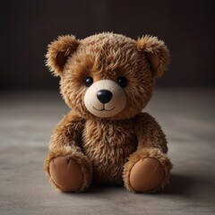 Obraz premium Brown Teddy Bear on a Soft Background