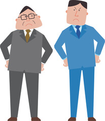仲が悪い会社員