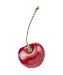 Cherry on white