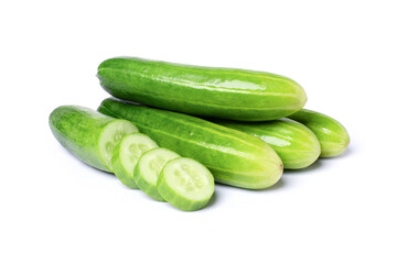 cucumber on white background