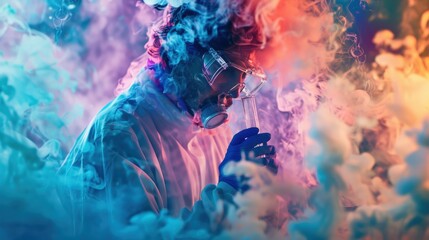 Fototapeta premium Scientist in a lab coat