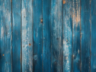 Fototapeta premium Close-Up of Blue Wooden Planks Showcasing the Texture