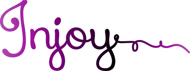 injoy text, gradient color injoy text, injoy vector