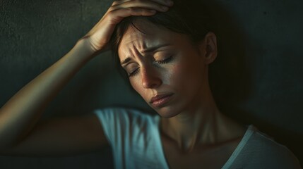 A woman enduring the pain and challenges of cancer treatment, reflecting strength and resilience through her sick.