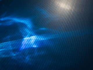 Blue reflection in the dark for energy abstract background         