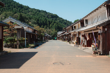 日本の伝統的な宿場町、福井県熊川宿