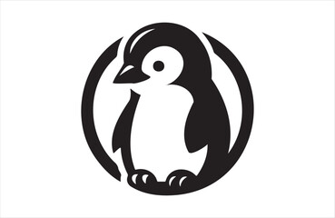 Obraz premium Vector art of European small bird of silhouette vector illustration